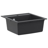 Kitchen Sink Single Basin Granite 49 x 51 x 30.5 cm Graphite 42053755
