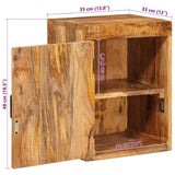 Bedside Table Brown 35 x 33 x 48 cm Solid Mango Wood 4016724