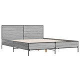 Bed Frame without Mattress Grey Sonoma 120x200 cm 3279995