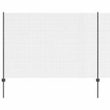 Welded Wire Fence with Post 10 x 1.6 m PVC-Coated Steel 3336578