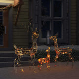 Reindeer Family Colourful Acrylic 329796