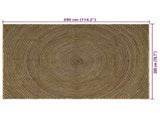 Area Rugs Black 200 x 290 cm Jute 42010747