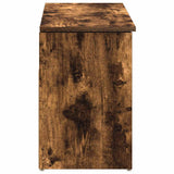 Shoe Bench Smoked Oak 102x30.5x45 cm Engineered Wood 859140