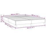 Bed Frame without Mattress White Super King Faux Leather 349844
