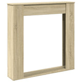 Fireplace Surround Sonoma Oak 100x20x100 cm Engineered Wood 854573
