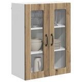 Wall Glass Cabinet LUCCA Artisan Oak 60 x 31 x 80 cm 885094
