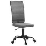 Office Chair Height Adjustable Grey Mesh Fabric 353006