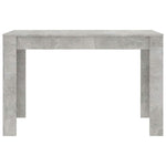Dining Table Concrete Grey 120x60x76 cm Engineered Wood 800436
