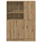 ZNTS 2 Piece Kitchen Cabinet Set Artisian Oak Engineered Wood 3324150