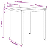 Dining Tables 70 x 70 x 75 cm Engineered Wood Artisan Oak 892625