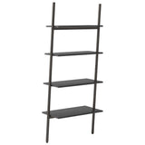 4-Tier Leaning Shelf Black 64x34x150.5 cm 336375