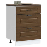 Kitchen Base Cabinet Kalmar Brown Oak Engineered Wood 854286