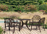 Bistro Set Bronze Cast aluminium Medium Durable Bistro Set 3070598
