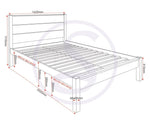 ZNTS Barton 4'6" Bed 200-203-119