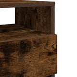 Bedside Cabinets 2 pcs with 2 Drawers Smoked Oak 40x33x60 cm 858569