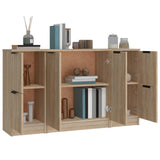 Sideboards 3 pcs Sonoma Oak Engineered Wood 3115846