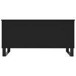 ZNTS Coffee Table Black 90x44.5x45 cm Engineered Wood 830981