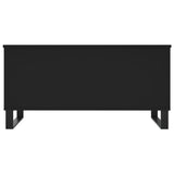 ZNTS Coffee Table Black 90x44.5x45 cm Engineered Wood 830981