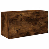 Bathroom Wall Cabinet Smoked Oak 60x25x30 cm Engineered Wood 860062
