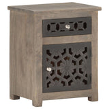 Bedside Cabinet 40x30x50 cm Solid Mango Wood 288101