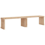 Garden Bench Natural Wood Solid Pine Wood Extendable Garden Bench 832525