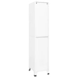 Locker Cabinet White 38x45x180 cm Steel 339772