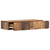 Wall-Mounted Side Table Old Wood 87.5 x 34.5 x 17 cm 898333