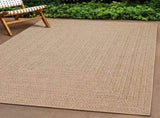 Rug ZIZUR Beige 80x250 cm Jute Look Indoor and Outdoor 4010391