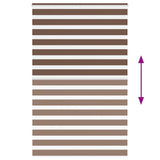 Zebra Blind Brown 145x200 cm Fabric Width 140.9 cm Polyester 4014374