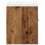 ZNTS 2 Piece Bathroom Furniture Set Old Wood Engineered Wood 3328581