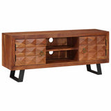 TV Cabinet Honey brown 112 x 30 x 48 cm Solid acacia wood 4104019
