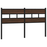 Headboard Brown Oak 150 cm Steel and Engineered Wood 4017185