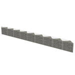 ZNTS Gabion Wall Galvanised Steel 630x30x50 cm 143574