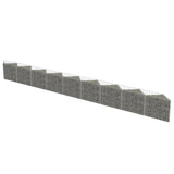 ZNTS Gabion Wall Galvanised Steel 630x30x50 cm 143574