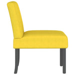 Slipper Chair Light Yellow Fabric 352460