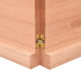 Bathroom Countertop Light Brown 120x40xcm Treated Solid Wood 3156139