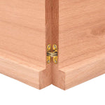 Table Top Light Brown 200x60x cm Treated Solid Wood Oak 3156399