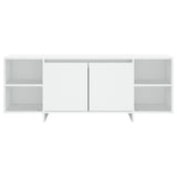 TV Cabinet White 130x35x50 cm Engineered Wood 809584
