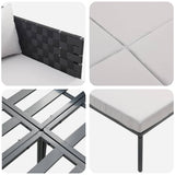 Sunbed Anthracite 153 x 115 x 69.5 cm Powder-Coated Steel 42004134