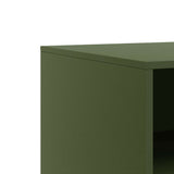 TV Cabinets 2 pcs Olive Green 67x39x44 cm Steel 841748