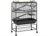 5 Tier Large Hamster Cage on Wheels with 17 cm Deep Tray, Storage Shelf for Syrian, Gerbil, Rats T3398P551586