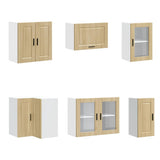 11 Piece Kitchen Cabinet Set "Porto" Sonoma Oak Engineered Wood 3314904