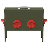 Chicken Feeder Olive Green 41.5 x 20.5 x 33 cm 874655