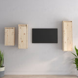TV Cabinets 3 pcs Solid Wood Pine 3100159