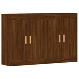 Wall Mounted Cabinets 2 pcs Brown Oak Engineered Wood 3197904
