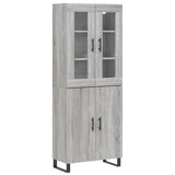 Highboard Grey Sonoma 69.5x34x180 cm Engineered Wood 3198239