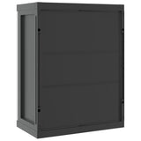 Outdoor Storage Cabinet Grey and Black 65x37x85 cm PP 364199