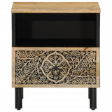 ZNTS Bedside Cabinet 40x33x46 cm Solid Wood Mango 358218