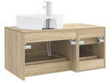 Bathroom Furniture Set 2 pcs Sonoma Oak Engineered Wood 3403986
