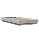 Bed Frame without Mattress Concrete Grey 75x190 cm Small Single 3281248